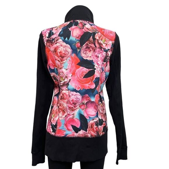 Lululemon Asana Secret Garden Floral Print Jacket Full Zip Stretch size 8 - Picture 5 of 10